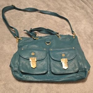 Steve Madden Elegant Teal Leather Shoulder Bag